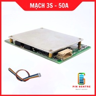 Mạch BMS 3S 50A/100A bảo vệ Pin Li-ion 3.6V -3.7V với 10 Mosfet sạc và xả cùng cổng