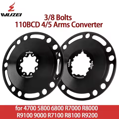 WUZEI Direct Mount Converter 3/8 Bolts MTB Adapter 110BCD 4/5 Arms Road Bike Chainring Converter for