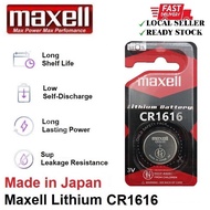 CR1616 GENUINE Maxell Japan Coin Cell Lithium Battery 3V - CR1616/1BS