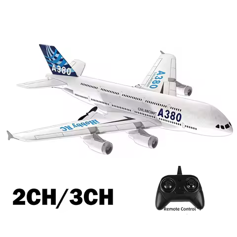 A380 Airplane Airbus RC Airplane Foam Toys 2.4G Glide Fixed Wing RTF Plane Outdoor Toys Drone Modle 