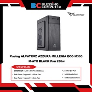 Casing ALCATROZ AZZURA MILLENIA ECO M300 M-ATX BLACK Psu 250w