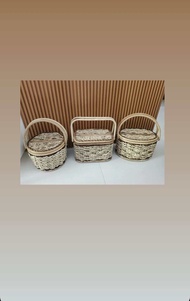 Rattan Storage Basket with cover (Manaoag)
