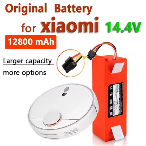 BRR-2P4S-5200D 5200S Sweeper Battery for XIAOMI Roborock S50 S51 S55 T60 Sweeping Mopping Robot Vacu