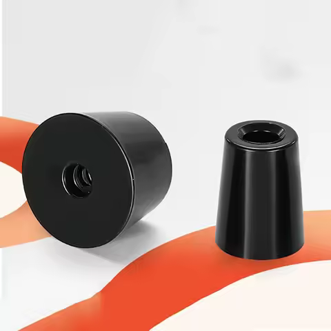 4-20Pcs 21-35mm Black Rubber Foot Pad Cone-Shaped Shock-Absorbing Speaker Foot Nail 11MM-20MM Table 