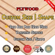 Kayu Pine Rubber Wood Custom Cut 16mm 20mm 24mm 48mm Solid Wood Table Top Kitchen Top Cutting Service  Table DIY Size