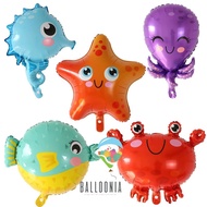 Sea Animal Medium Balloon Foil/Sea Animal Foil Balloon Cute Sea Balloon