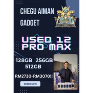CAG - USED 12 PRO MAX (1 MONTH WARRANTY BY SHOP)