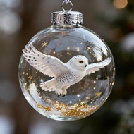 Plastic Bird Ornaments Set Christmas Tree Hanging Decorations Holiday Home Party Decorative Sphere P