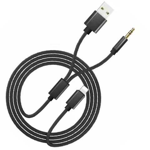 1Pc For Bmw/Mini For IPod IPhone 6 7 8 X XS XR Auto Interface Audio USB Cable Lead AUX Adapter Car I