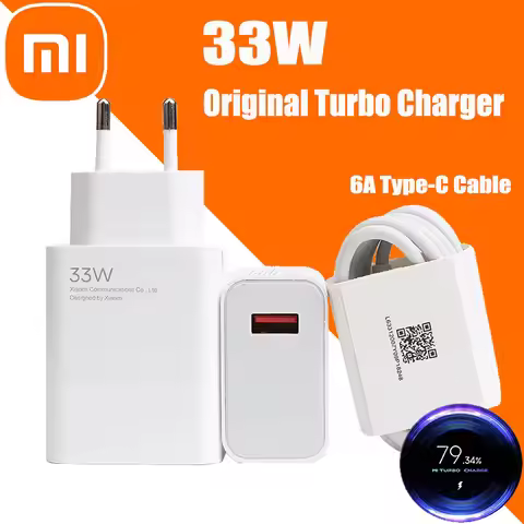 Original Xiaomi Charger 33W Fast Turbo Charge 6A Type C Cable For Mi 10T POCO X3 NFC X4 Redmi K30 K4