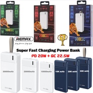 Remax 22.5W Power Bank RPP-287 / RPP-288 / RPP-289 20W QC+ PD Fast Charging Powerbank 10000/ 20000/ 30000mah 10K 20K 30K