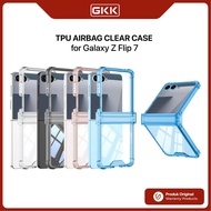 Samsung Galaxy Flip 7 Flip7 GKK TPU Airbag Clear Shockproof Case with Hinge Cover