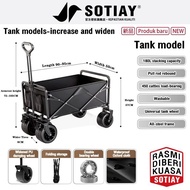 🔥Ready Stock🔥 200L Folding Outdoor Camper Trolley Practical Folding Camper Tool Cart Portable Shoppi