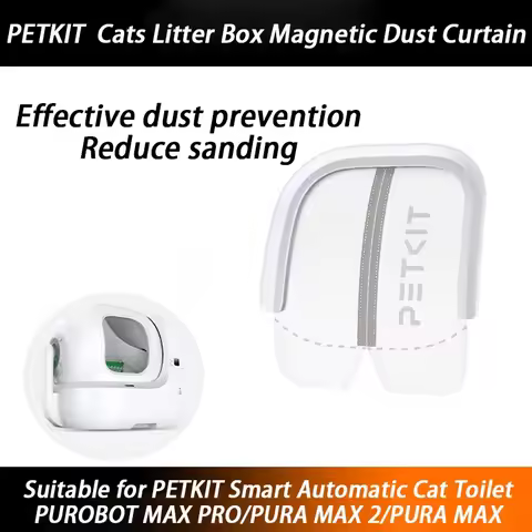 PETKIT Cats Litter Box Door Curtain Magnetic Dustproof Curtain Cat Toilet Reduction with Sand Specia