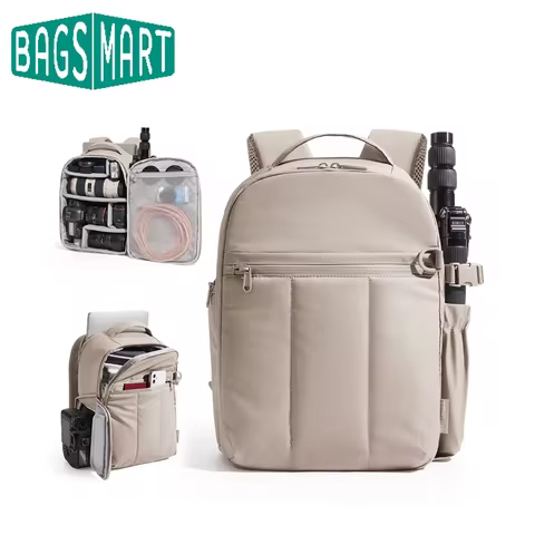 BAGSMART Camera Backpack Multifunctional Photo Bags Professional Photography Backpack DSLR SLR Camer