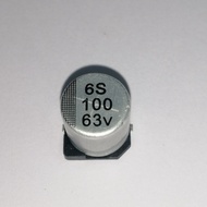 Nichicon, 100uF 63V 105°C, SMD Capacitor, 10mm x 10mm