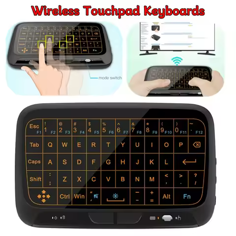2.4GHz Air Mouse Keyboard USB Dongle Receiver Full Screen Touch QWERTY Keyboard Plug And Play Smart 