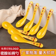 30 Facebook Spoons Melamine Spoons Plastic Soup Spoons Long Handle Commercial Hotel Hook Spoons Mala