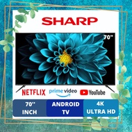 SHARP 70 INCH 4K UHD ANDROID TV 4TC70DK1X