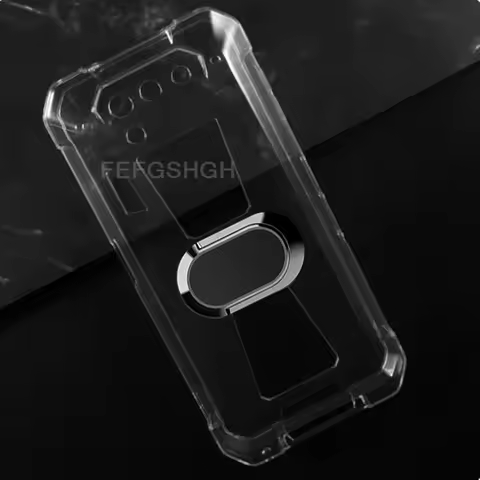 For Unihertz Tank 2 6.81 inches Unihertz 8849 Tank 2 Back Ring Holder Bracket Phone Cover TPU Soft S