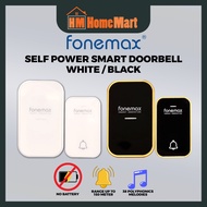 FONEMAX Self Power Smart Doorbell ( White / Black )