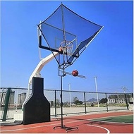 Basketball Hoop Outdoor Return Net, Gymnasium/School/Yard Movable Shooting Training Rebound Catcher 