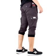 Premium 3/4 Jogger Pants - Premium Pocket Jogger Pants - Short Jogger Pants "AL.14Ap23c"