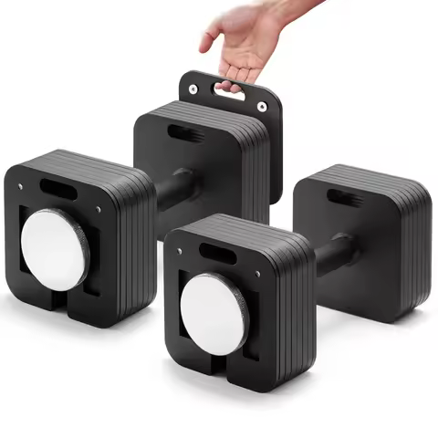 Adjustable Dumbbell Set, 10-50/80lb, 5lb Increments, Quick-Lock Square Weight Dumbbells for Home Gym