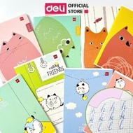 [Combo 5] Tập vở ô ly học sinh 5 ly dày dặn - Vở ô ly Deli H80-LID 80 trang - giao màu ngẫu nhiên