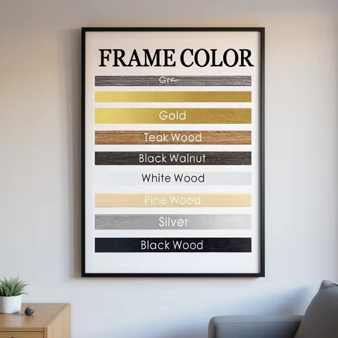 70cm 80cm 90cmBlack Teak Pine Magnetic Poster Frame Hanger Wooden Hanger Painting Poster Stand Photo