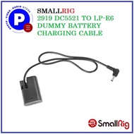 SMALLRIG 2919 DC5521 TO LP-E6 DUMMY BATTERY CHARGING CABLE