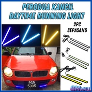 2 PCs PERODUA KANCIL CAR DAYLIGHT DRL COB LED Spotlight Strip Lampu DRL Spotlight kancil