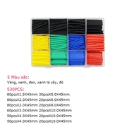 Ống Co Nhiệt Ống Gen Co Nhiệt Cắt Sẵn Để Bọc Dây Điện Mối Hàn 127/164/328/530 CÁI SHOPER