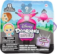 Disney Doorables Let's Go Series 3 Collectable Figures and Vehicles, 1.5 Inch Surprise Figure, Kids 