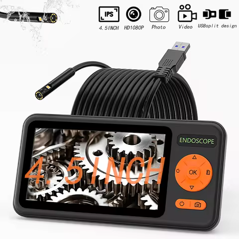 HD Cemera 8mm 1080P Endoscope Automotive Boroscope with 8LED IP67Waterproof Lens for Sewer Pipe Chec
