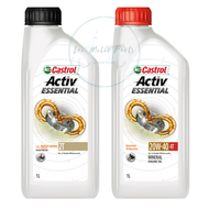 CASTROL 2T ACTIV ESSENTIAL 4T ACTIV ESSENTIAL MINERAL MOTORCYCLE ENGINE OIL 1LITRE