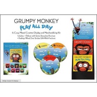 [100% Original Books] - Grumpy Monkey Play All Day 6-Copy Mixed Counter Disp by Suzanne Lang (US edi