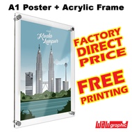 A2/A1 Acrylic Poster Frame - Rounded Corners