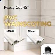 [Ready Stock] Wainscoting Plastic / Siap Potong Bucu /Wainscoting PVC / Ready Cut Wainscoting /Shining White