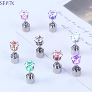 SEVEN Glow Earrings Dazzling Earring Colorful Bar Trinket Flashing Earrings Men Earrings LED Luminou