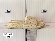 MLB Slipper Slide NY Boston รองเท้าแตะแบบสวม สไตล์เกาหลี Sz.36-45 Eu พร้อมกล่อง ใส่สบาย พื้นนุ่ม
