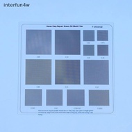 interfun4w Hole Spacing 0.3/0.35/0.375/0.4/0.5/0.58/0.6/0.8/1.0mm Universal Green Oil Net UV Solder 