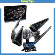 75382 TIE Interceptor Starfighter Building Blocks Assembling Ornaments Children's Educational Toy Bo