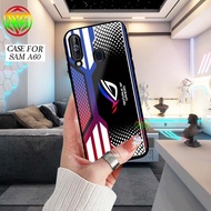 HP Samsung A60 Case - Latest Motif Hardcase Glass Shiny New Case Glossy casing Samsung A60hp [Aesthe