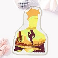 Allenjoy 22.6" x 31.3" Hero's Journey Bathroom Rugs City and River Mat Bathmat Rug Non Slip Washable