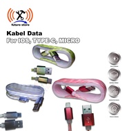 Fast Charging Data Cable USB Type C Micro USB IOS Charger hp - Charger Cable and Data Transfer Type 