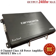 Carrozzeria 4 channel Amplifier Class AB Power Amplifier 2400watt Max Power