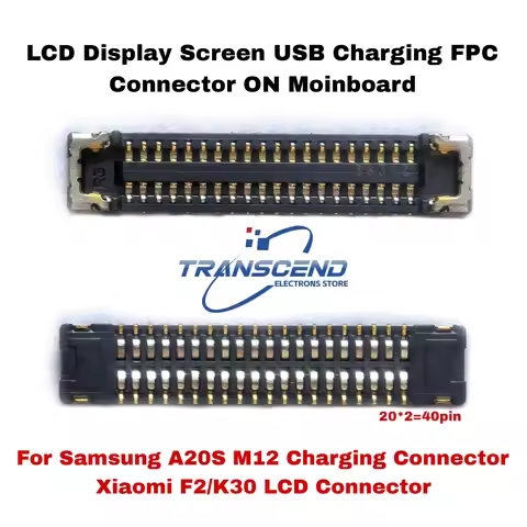 10/50pcs LCD Display Screen USB Charger Charging Port FPC Connector 40pin On Board For Samsung Galax