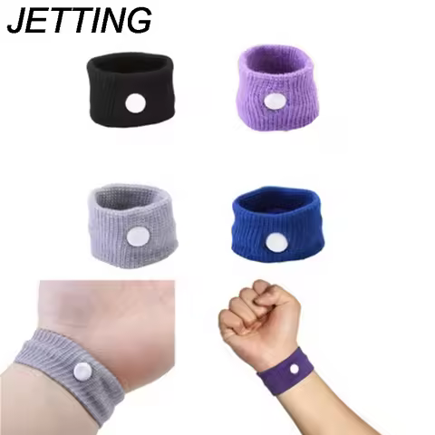 HOT 1Pc Adjustable Travel Reusable Wrist Band Anti Nausea Wristbands Sickness Car Motion Sea Sick Sh