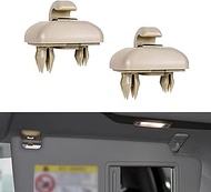 ijuicy 2 PCS Car Interior Sun Visor Clip, Rust-Proof Visor Hook Bracket, Audi Accessories Replacemen